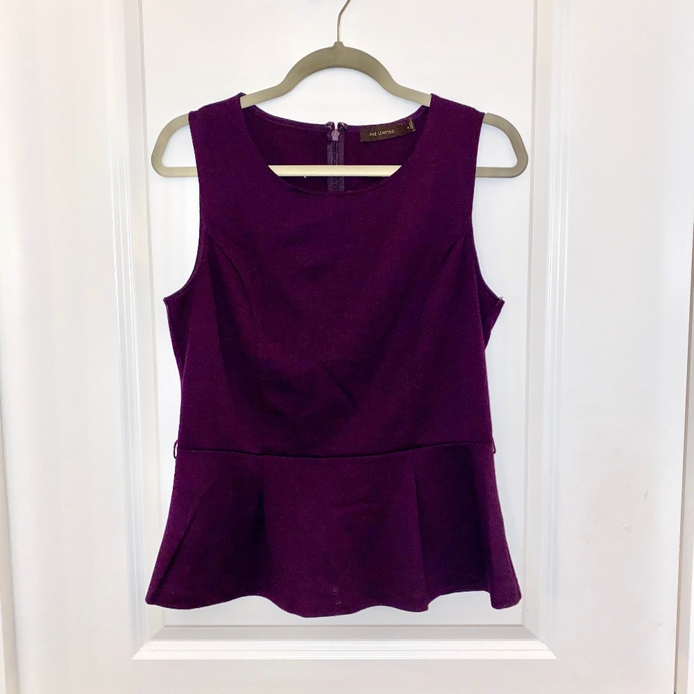 The Limited Sleeveless Peplum Blouse